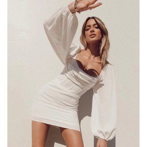 Princess Polly Lillie Long Sleeve Corset Mini Dress Sz 6